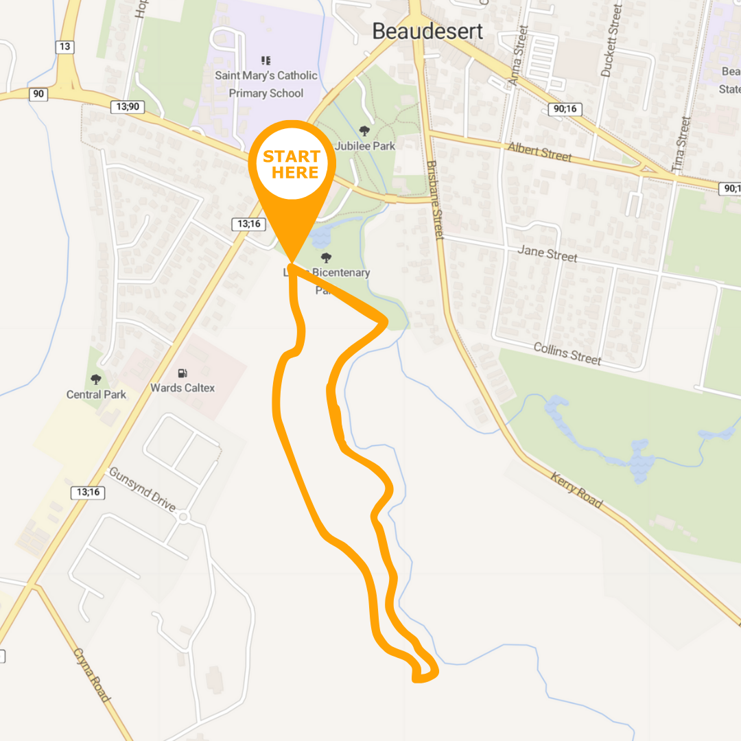 Spring-Creek-Beaudesert-Parkrun-map